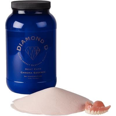 Diamond D Ultra Impact Denture Acrylic, Heat Cure, Chroma-Essence, 5 lb Powder Only thumbnail 4