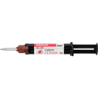 Calibra Ceram Dual-Cure Automix Adhesive Resin Cement Syringe Refill, Medium, 4.5 g, 1 Syringe + 10 Mixing Tips, 607192 thumbnail 15