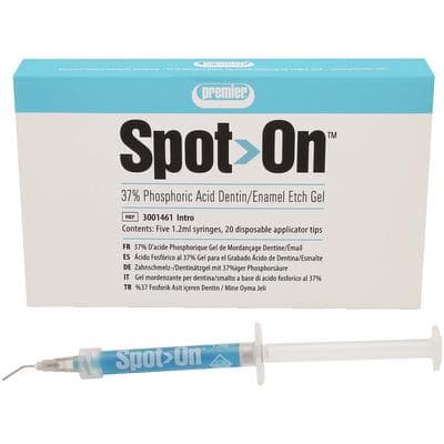 Spot-On Etch 37% Phosphoric Acid Etching Gel, High Viscosity, Intro Kit, 5 x 1.2 ml Syringes with 20 Applicator Tips, 3001461 thumbnail 19