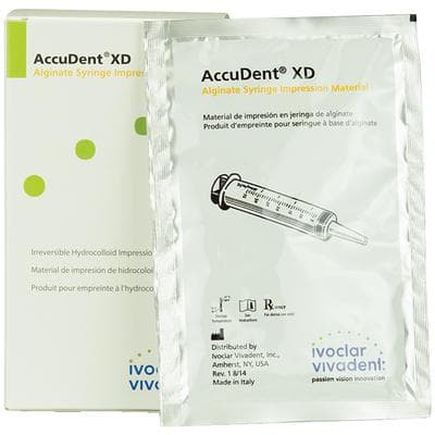 AccuDent XD Syringe Alginate Impression Material, 9 g Packets, 12/Box, Orange, #673470 thumbnail 10