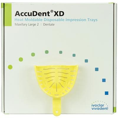 AccuDent XD Dentate Tray #2, Upper Large, Perforated Disposable Impression Tray, 12/Pkg, 673705 thumbnail 7