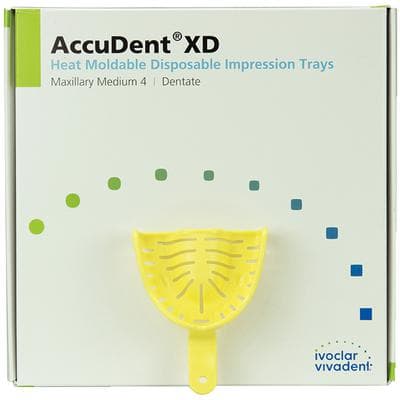 AccuDent XD Dentate Impression Tray #4, Upper Medium, Perforated, Disposable, 12/Pack, 673707 thumbnail 8