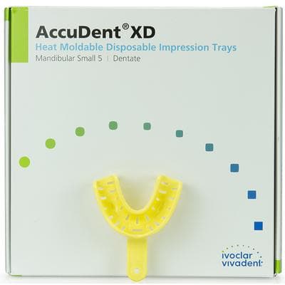 AccuDent XD Dentate Impression Tray #5, Lower Small, Perforated, Disposable, 12/Pack, 673708 thumbnail 8