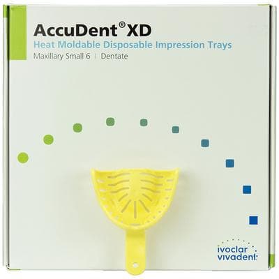 AccuDent XD Dentate Impression Tray #6, Upper Small, Perforated, Disposable, 12/Pack, 673709 thumbnail 13