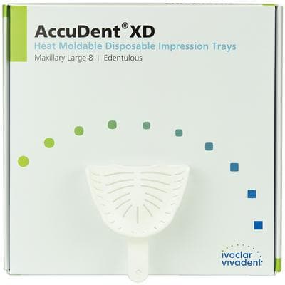 AccuDent XD Edentulous Tray #8 Upper Large, Disposable, 12/Pack, 673711 thumbnail 11