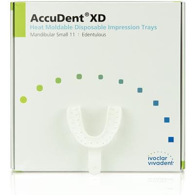 AccuDent XD Edentulous Impression Tray #11, Lower Small, Disposable, Perforated, 12/Pkg, 673714 thumbnail 9