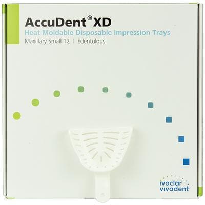 AccuDent XD Edentulous Impression Tray #12, Upper Small, Disposable, Perforated, 12/Pkg, 673715 thumbnail 10