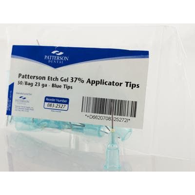 Patterson® Etch Gel Applicator Refill Tips, 23 Gauge, Straight, Clear Blue, 25/Pkg thumbnail 3