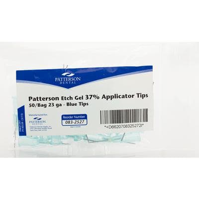 Patterson® Etch Gel Applicator Refill Tips, 23 Gauge, Straight, Clear Blue, 25/Pkg thumbnail 4