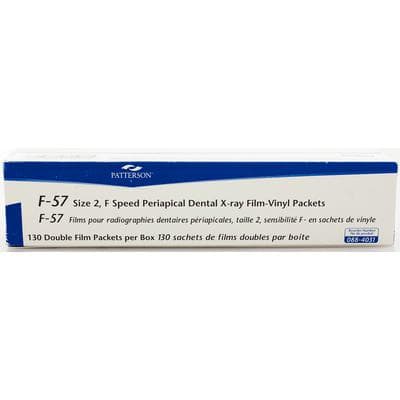 Patterson Dental Supply Intraoral X-ray Film, F Speed (F-57), Size 2, Double Film Vinyl Packets, 130/Pkg, 18410-PA thumbnail 2