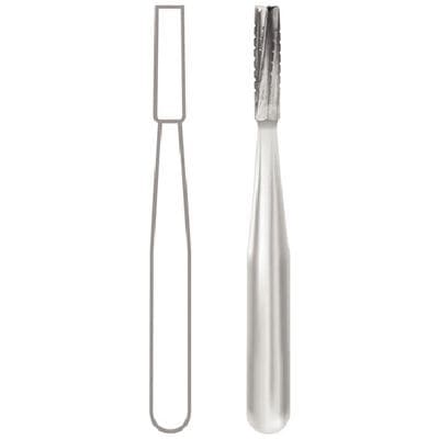 Midwest Operative Carbide Bur #557, Straight Fissure, Flat End, Crosscut, FG, 1.0 mm Diameter, 3.7 mm Length, 100/Bx, 385227 thumbnail 8