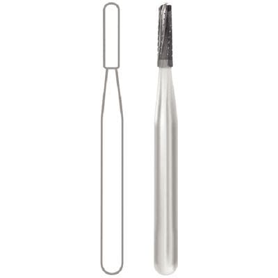 Midwest Operative Carbide Bur #1158, FG, Straight Fissure, Dome End, 1.2 mm Diameter, 3.7 mm Length, 100/Bag, 386257 thumbnail 10