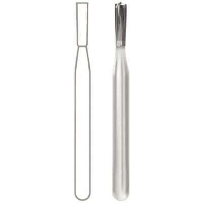 Midwest Operative Carbide Bur #246, FG (Friction Grip), Straight Fissure Dome End, Amalgam Prep, 1.2 mm Diameter, 3.7 mm Length, 100/Bag, 386372 thumbnail 8