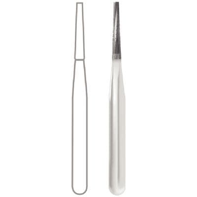 Midwest Operative Carbide Bur #699-L, FG, Tapered Fissure, Flat End, Crosscut, 6 Flutes, 0.9 mm Diameter, 4.9 mm Length, 100/Bag, 386248 thumbnail 7