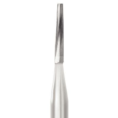 Midwest Operative Carbide Bur #170-L, FG, 6 Flutes, Tapered Fissure, Flat End, 1.0 mm Diameter, 4.9 mm Length, 100/Bag, 386246 thumbnail 10