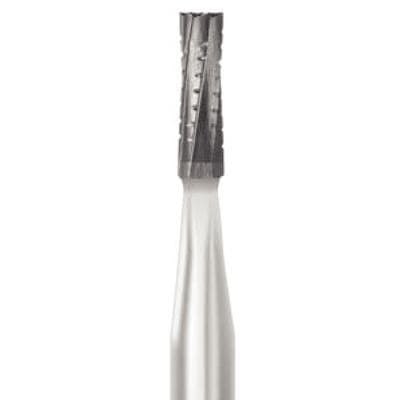 Midwest® Operative Carbide Bur #558, FG Short Shank, Straight Fissure, Flat End Crosscut, 1.2 mm Diameter, 3.7 mm Length, 6 Flute, 100/Bag, 386428 thumbnail 10