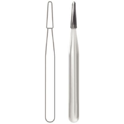 Midwest Operative Carbide Bur #1170, FG, 6 Flutes, Tapered Fissure, Dome End, 1.0 mm Diameter, 3.7 mm Length, 100/Bag, 386272 thumbnail 8