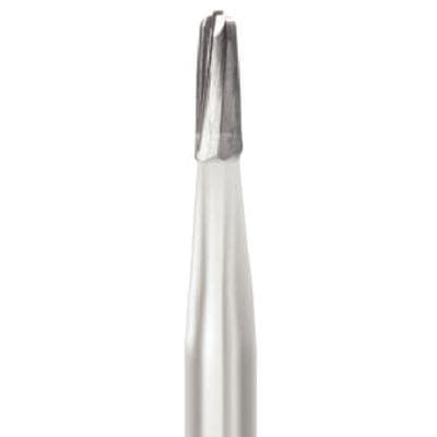 Midwest Operative Carbide Bur #1171, FG, Tapered Fissure Dome End, 1.2 mm Diameter, 3.7 mm Length, 6 Flutes, 100/Bag, 386273 thumbnail 10