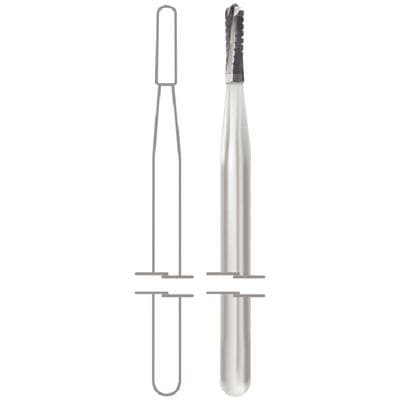 Midwest® Operative Carbide Bur #1557, HP, Straight Fissure Crosscut Dome End, 1.0 mm Diameter, 3.7 mm Length, 100/Bag thumbnail 5