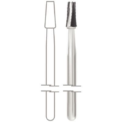 Midwest® Operative Carbide Bur #703, HP, Tapered Fissure Crosscut Flat End, 2.1 mm Diameter, 4.6 mm Length, 100/Bag, 386335 thumbnail 9