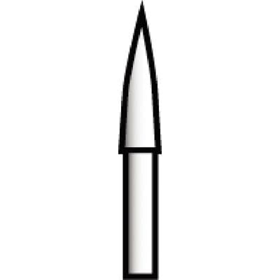 Midwest Trimming & Finishing Carbide Bur, #7903, FG, Needle, 12-Blade, 1.2mm Diameter, 3.8mm Length, 10/Pk, 389512 thumbnail 9