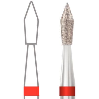 Midwest Multi-Use Diamond Bur FG 368-016F, Fine Grit, Football Shape, 1.6 mm Diameter, 3.3 mm Length, Friction Grip, 5/Pk thumbnail 9