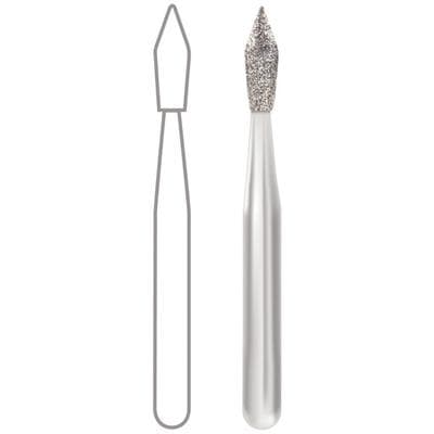 Midwest Multi-Use Diamond Bur FG 368-016M, Medium Grit, Football Shape, Friction Grip, 1.6 mm Diameter, 3.25 mm Length, 5/Pk thumbnail 6