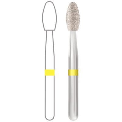 Midwest® #379/023 Extra Fine Multi-Use Diamond Esthetic Trimming Egg FG, 2.3 mm Diameter, 4.3 mm Length, 5/Pkg thumbnail 6
