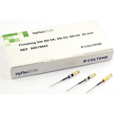 HyFlex EDM Finishing Set, NiTi Rotary Files 40/.04, 50/.03, 60/.02, 25mm, 3/Pkg, 60019642 thumbnail 10