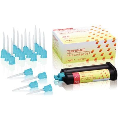 TempSmart Temporary Crown & Bridge Material, Dual-Cured Bis-Acrylic Composite, Shade A3.5, 48 mL Cartridge (1:1 Ratio) with 16 Mixing Tips, Ref 009395 thumbnail 11