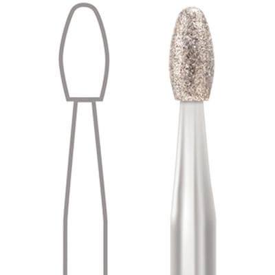 Midwest® Multi-Use Diamond Bur FG #379/018, Fine Grit, Esthetic Trimming Egg (Football) Shape, 1.8 mm Diameter, 3.4 mm Length, Friction Grip, 5/Pkg, 471423 thumbnail 9