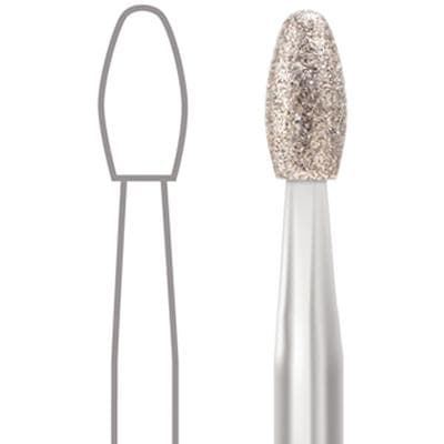 Midwest® Multi-Use Diamond Bur FG #379/021F, Fine Grit, Esthetic Trimming Egg (Football) Shape, 2.1 mm Diameter, 4.2 mm Length, Friction Grip, 5/Pkg thumbnail 9