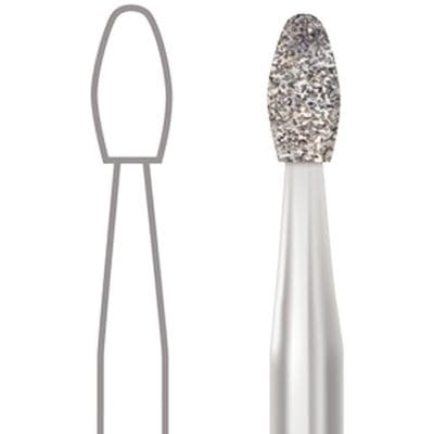 Midwest Multi-Use Diamond Bur FG 379-018SC, Super Coarse, Esthetic Trimming Egg, 1.8mm Diameter, 3.4mm Length, 5/Pk thumbnail 7