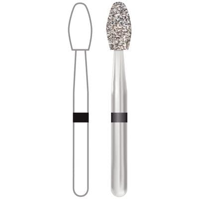 Midwest Diamond Bur FG 379-023SC Super Coarse Esthetic Trimming Egg, Friction Grip, 2.3 mm Diameter, 4.3 mm Length, 5/Pk, 471429 thumbnail 8