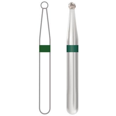 Midwest Multi-Use Diamond Bur FG #801/012C, Coarse Grit, Round Head, 1.2 mm Diameter, 1.2 mm Length, Friction Grip, 5/Pkg, 471019 thumbnail 9