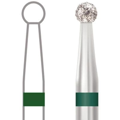 Midwest Multi-Use Diamond Bur #801-018C, FG Round, Coarse Grit, 1.8 mm Diameter, 1.8 mm Length, 5/Pk, 471022 thumbnail 10