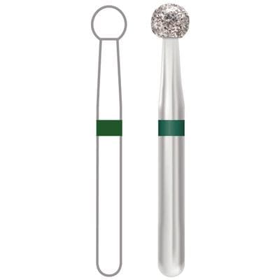 Midwest® Multi-Use Diamond Bur FG #801/023, Coarse Grit, Round Head, 2.3 mm Diameter, Friction Grip, 5/Pkg, 471023 thumbnail 9