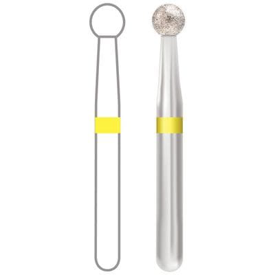 Midwest Multi-Use Diamond Bur, FG #801-023EF, Extra Fine Grit, Round Head, 2.3 mm Diameter, 2.3 mm Length, Friction Grip, 5/Pkg thumbnail 8