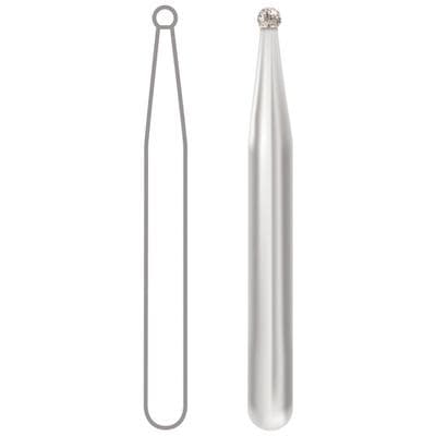 Midwest Multi-Use Diamond Bur FG #801-010M, Medium Grit, Round, 1.0 mm Diameter, 1.0 mm Length, Friction Grip, 5/Pkg thumbnail 7