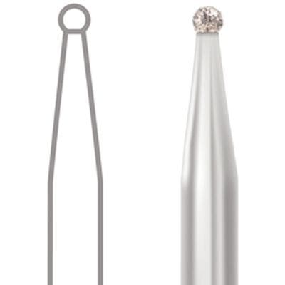 Midwest Multi-Use Diamond Bur FG #801-010M, Medium Grit, Round, 1.0 mm Diameter, 1.0 mm Length, Friction Grip, 5/Pkg thumbnail 8