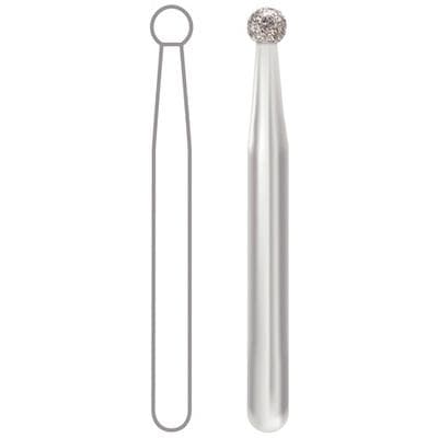 Midwest Multi-Use Diamond Bur FG 801-021M, Medium Grit, Round, 2.1 mm Diameter, 2.1 mm Length, Friction Grip, 5/Pkg, 471510 thumbnail 8