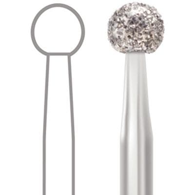 Midwest Multi-Use Diamond Bur, FG Round, Medium Grit, 2.9 mm Diameter, 2.9 mm Length, 5/Pk, #801-029M thumbnail 7