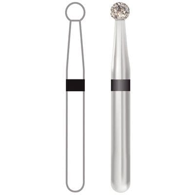 Midwest Multi-Use Diamond Bur 801-018SC, Super Coarse, Round, Friction Grip, 1.8 mm Diameter, 1.8 mm Length, 5/Pk, 471026 thumbnail 9