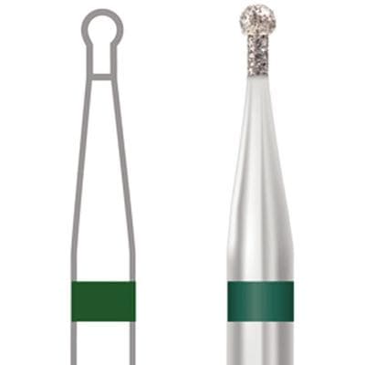 Midwest® Multi-Use Diamond Bur FG #802/010C, Coarse, Round Extended End, 1.0 mm Diameter, 2.9 mm Length, 5/Pkg thumbnail 5