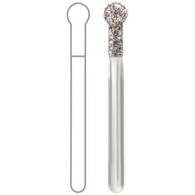Midwest® Multi-Use Diamond Bur FG #802/023, Medium Grit, Round Extended End, 2.3 mm Diameter, 2.9 mm Length, Friction Grip, 5/Pkg thumbnail 4