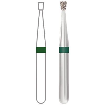 Midwest Multi-Use Diamond Bur, FG, Coarse, Inverted Cone, #805-012C, 1.2mm Diameter, 1.4mm Length, 5/Pk thumbnail 7