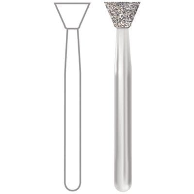 Midwest® #805/042 Medium Multi-Use Diamond Inverted Cone FG Bur, Friction Grip, 4.2 mm Diameter, 2.5 mm Length, 5/Pkg thumbnail 4
