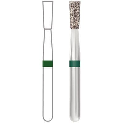 Midwest Multi-Use Diamond Bur 807-016C, FG, Coarse, Inverted Cone, 1.6 mm Diameter, 4.0 mm Length, 5/Pk thumbnail 8