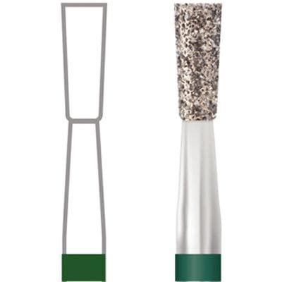 Midwest Multi-Use Diamond Bur 807-016C, FG, Coarse, Inverted Cone, 1.6 mm Diameter, 4.0 mm Length, 5/Pk thumbnail 9