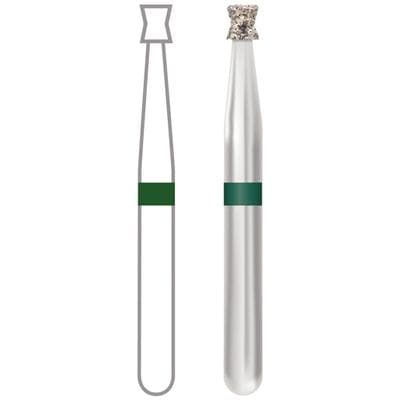 Midwest Multi-Use Diamond Bur FG #813/016, Coarse Grit, Inverted Double Cone, 1.6 mm Diameter, 2.0 mm Length, 5/Pk thumbnail 6